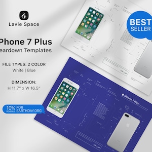 iPhone 7 Plus Teardown Template Download Disassemble Phone Drawings