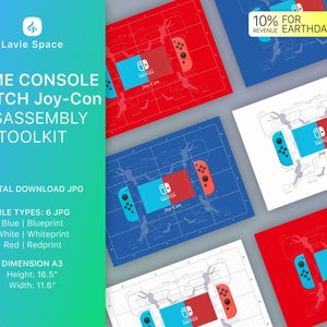 Download Switch Joy Con_V1, Controller Teardown Template, Disassemble Game Controller Drawings