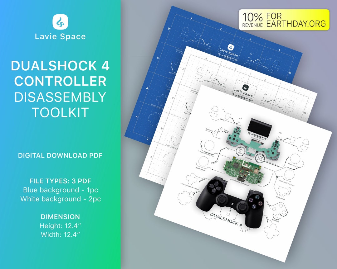 Download Dualshock 4 Controller Teardown Template -