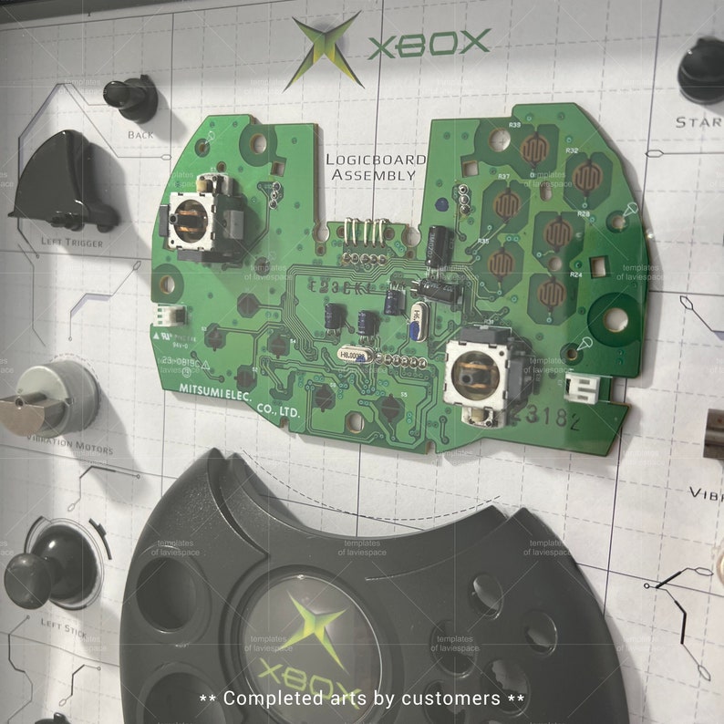 Download Original XBOX Teardown Template, the Duke, Disassemble Game
