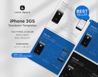 iPhone 3GS Teardown Template Download Disassemble Drawings