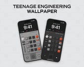 Teenage Engineering K.O.II iPhone Wallpapers Lock Screen Pack Minimal Retro Tech Aesthetic iOS Digital Download