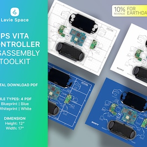 PS Vita Teardown Vorlage, Konsolen Zeichnungen zum Zerlegen