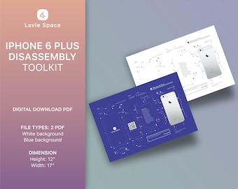 Download iPhone 6 Plus Teardown Template, Disassemble Phone Drawings