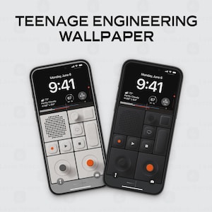 Teenage Engineering OP-1 iPhone Wallpaper Pack Synth Lock Screens Minimal Retro Tech iOS Art Digital Download for Music Lovers