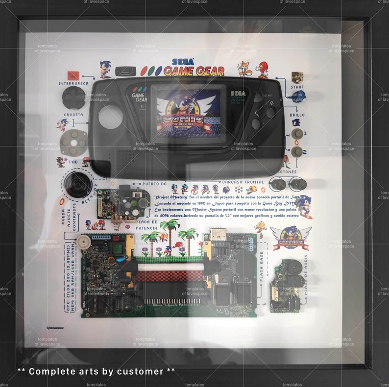 Download GAME GEAR Teardown Template, Disassemble Game Controller