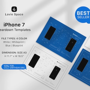 iPhone 7 Teardown Template Download Disassemble Phone Drawings