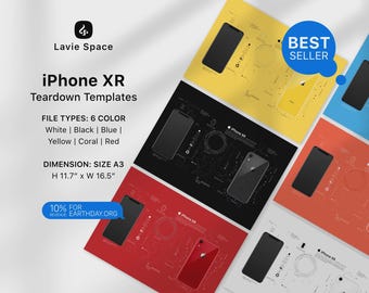 Ladda ner mall för nedmontering av iPhone XR och demontera
