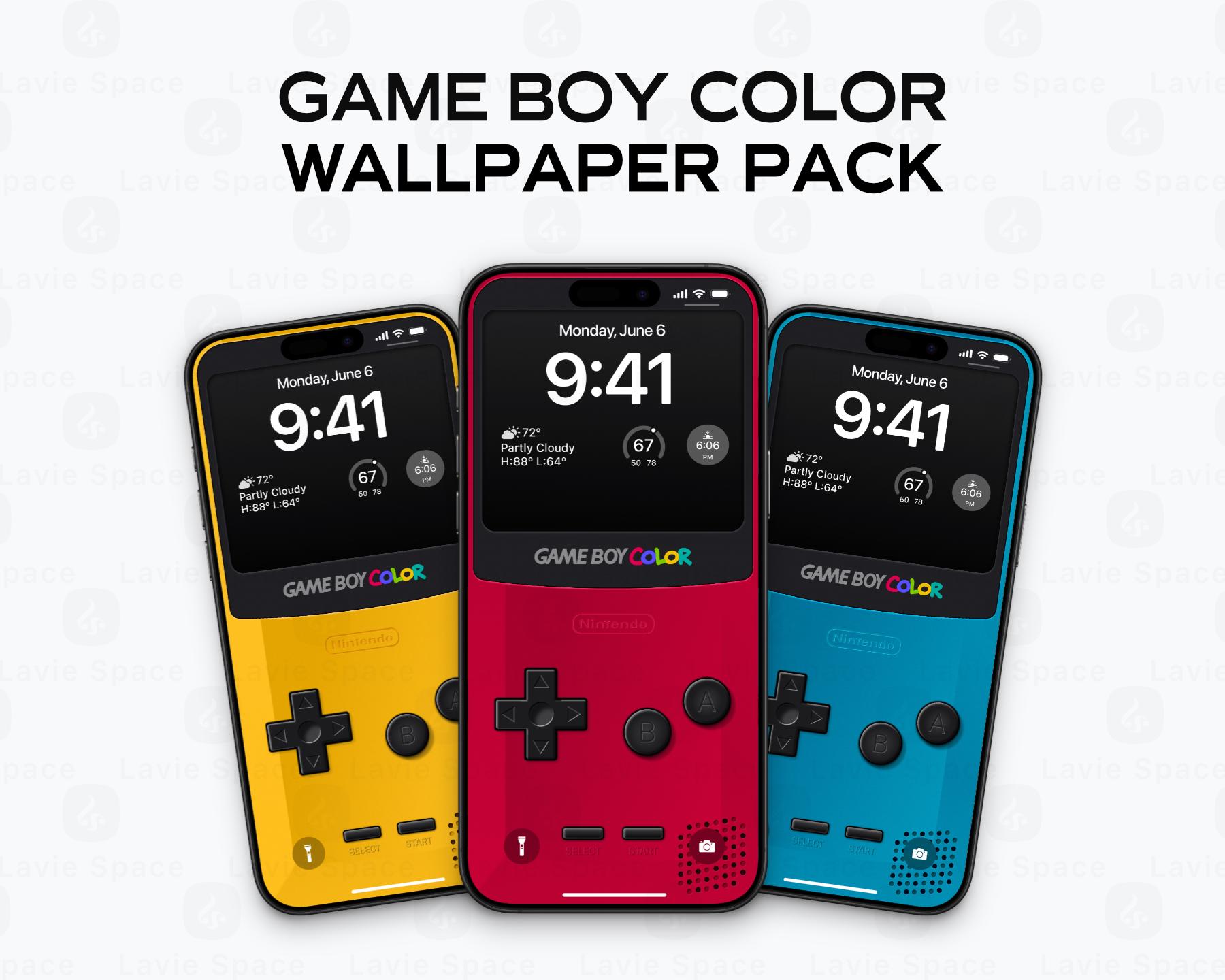 Gameboy Color Wallpaper Pack Pixel Retro iPhone Lock Screen Nintendo ...