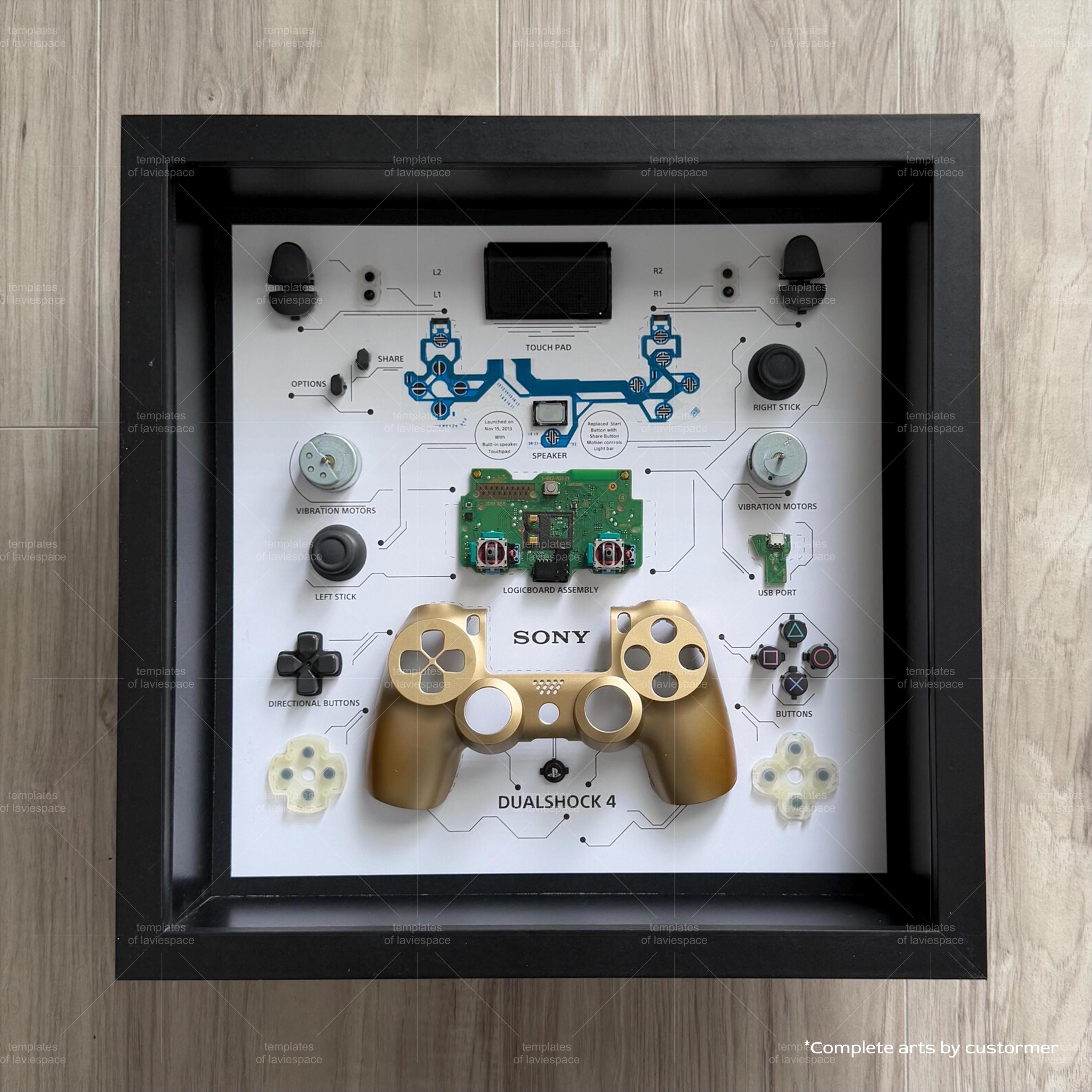 Dualshock 4 Teardown Template PS4 Controller Disassembly Art
