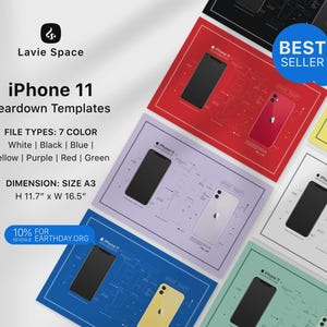 iPhone 11 Teardown Template Download Disassembled iPhone Drawings