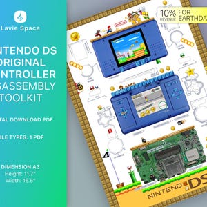 Download DS (2004)_V2 Teardown Template, Disassemble Game Controller Drawings