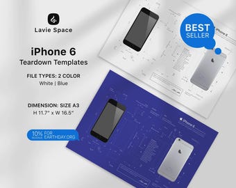 iPhone 6 Teardown Template Download Disassemble Phone Drawings