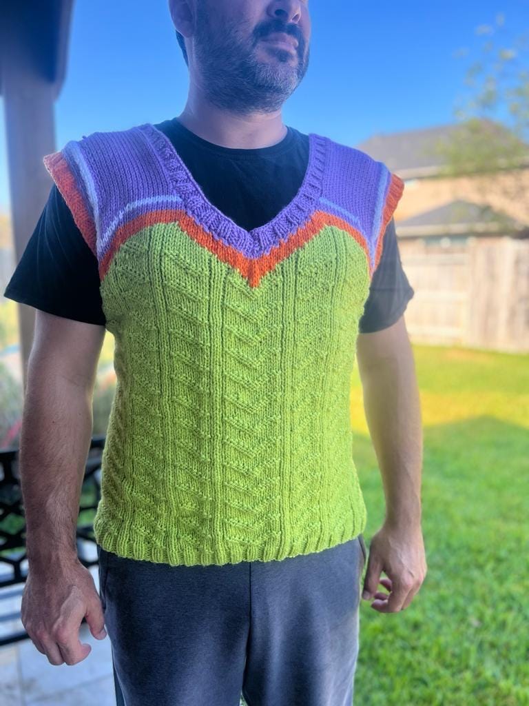 Gekko Valorant handknitted vest for cosplay + Black T-shirt FREE !!!!!!!!