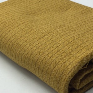 Jersey aus recycelter Baumwolle mustard Bild 1