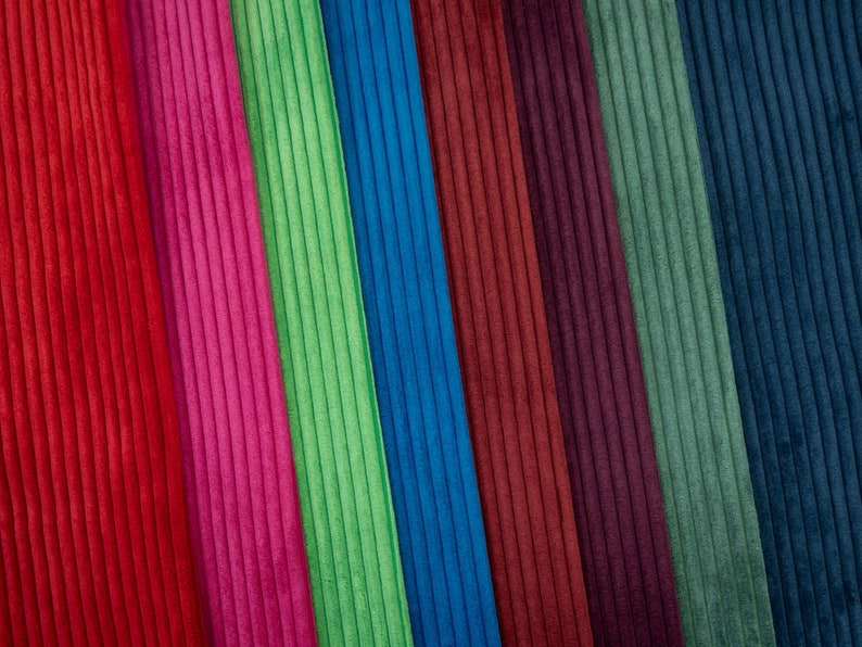 Cord-Samt WANJA 8 Sonderfarben grob gerippter Cord-Samt für Homedeko & Bekleidung Bild 2