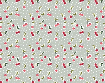 Popeline Baumwollstoff CHERRY by Poppy, mint