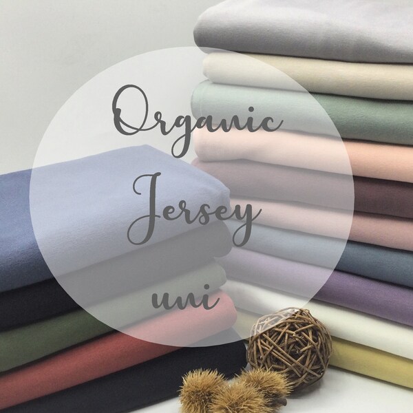 Organic Jersey uni, Farbwahl