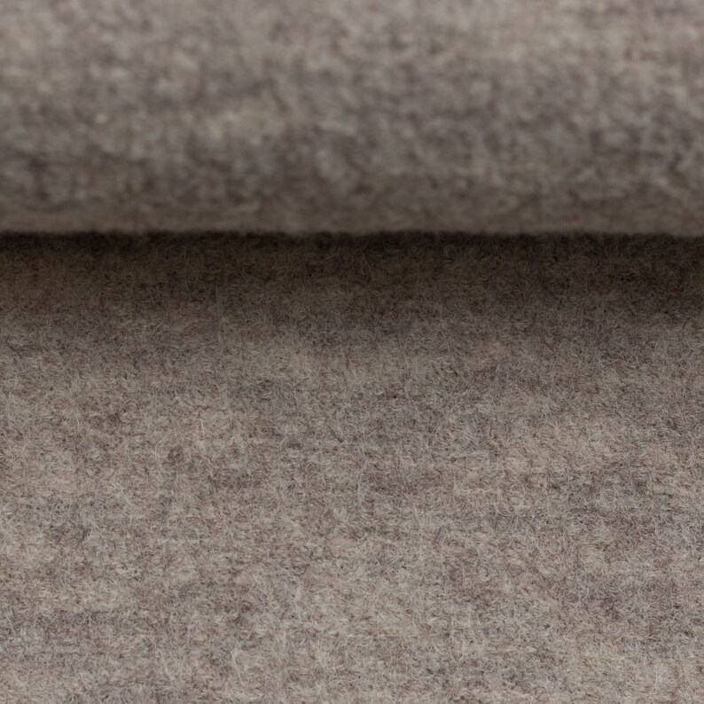 28 cm REST NAOMI Melange gekochte Wolle Walk 100% Wolle beige Bild 2