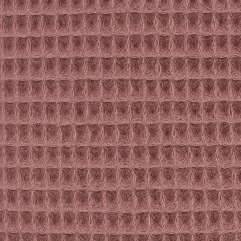 25 cm REST Waffel-Piqué NELSON kräftiges altrosa Ökotex Bild 2