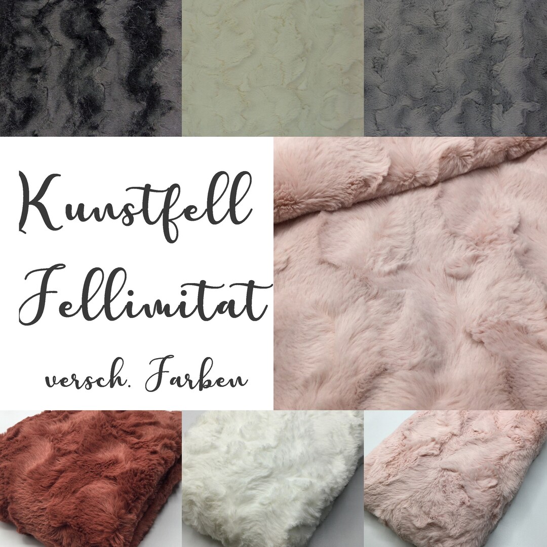 Kunstfell Hong 50 Kong Ab Fellimitat Etsy Ökotex Farben - Cm Viele