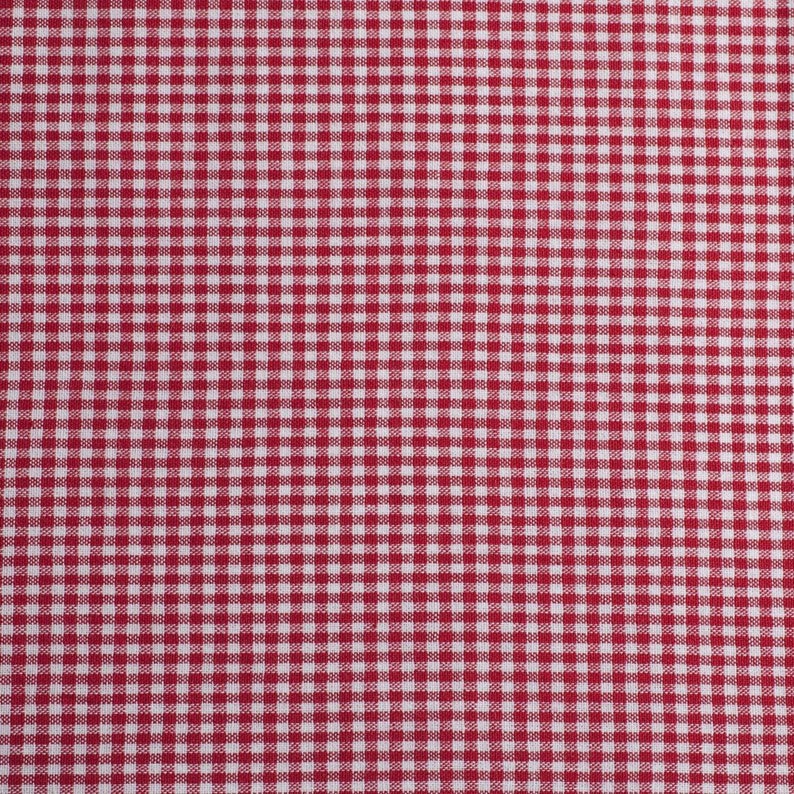 Baumwollstoff Vichykaro GEORGSDORF / 5 mm Karos rot 637