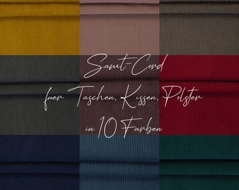 Samt-Cord | für Taschen, Homedeko & Polster | Martindale >60.000 | viele Farben