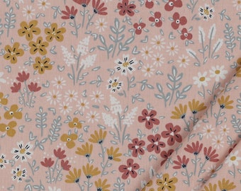 Beschichtete Baumwolle FLOWERS | by Poppy | powder
