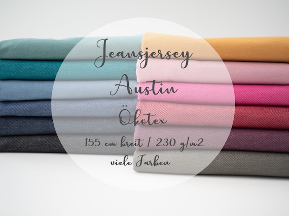 Jeansjersey AUSTIN / Swafing / Ökotex / Farbwahl - Etsy Norway