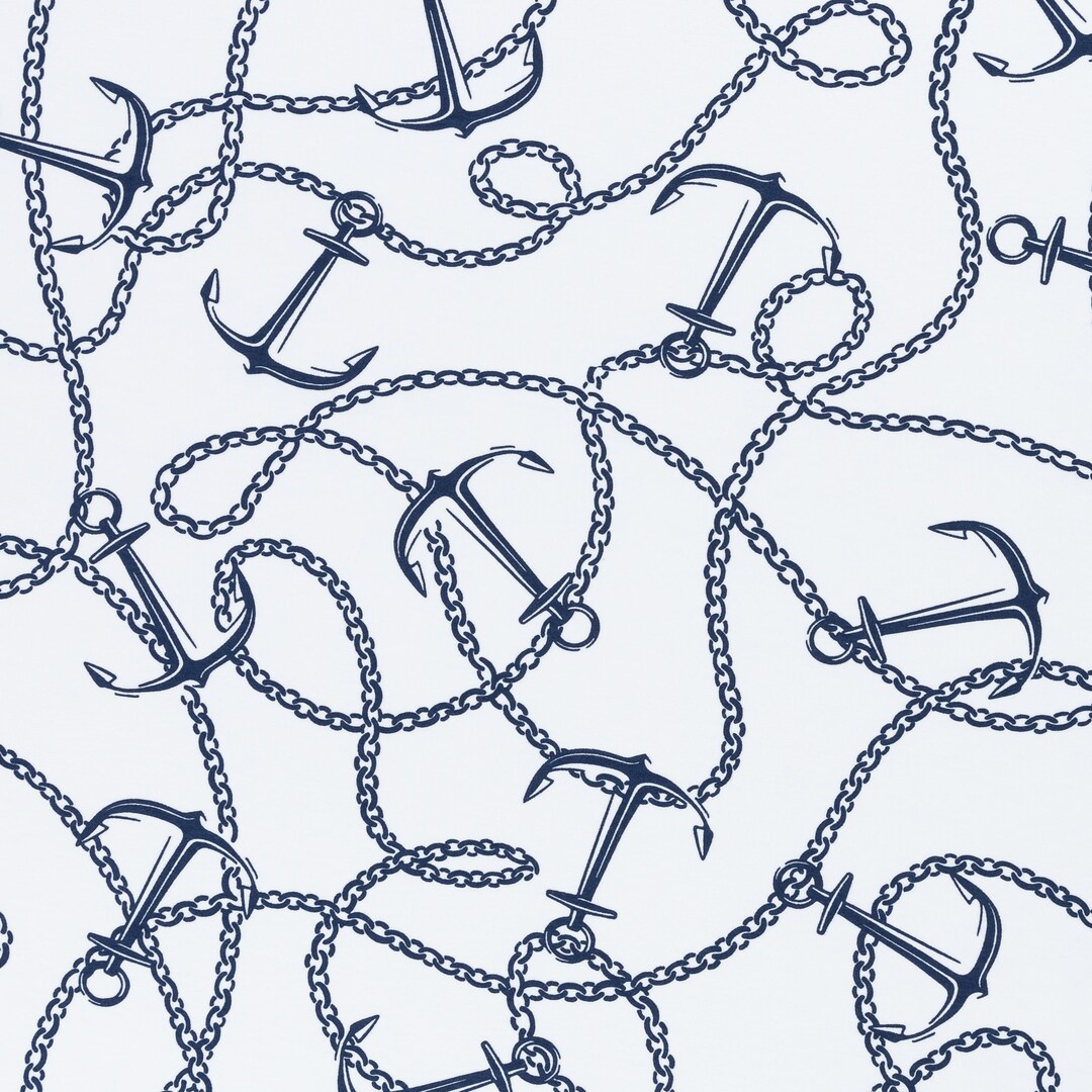 SELINA Viskose Jersey, Anker, weiß