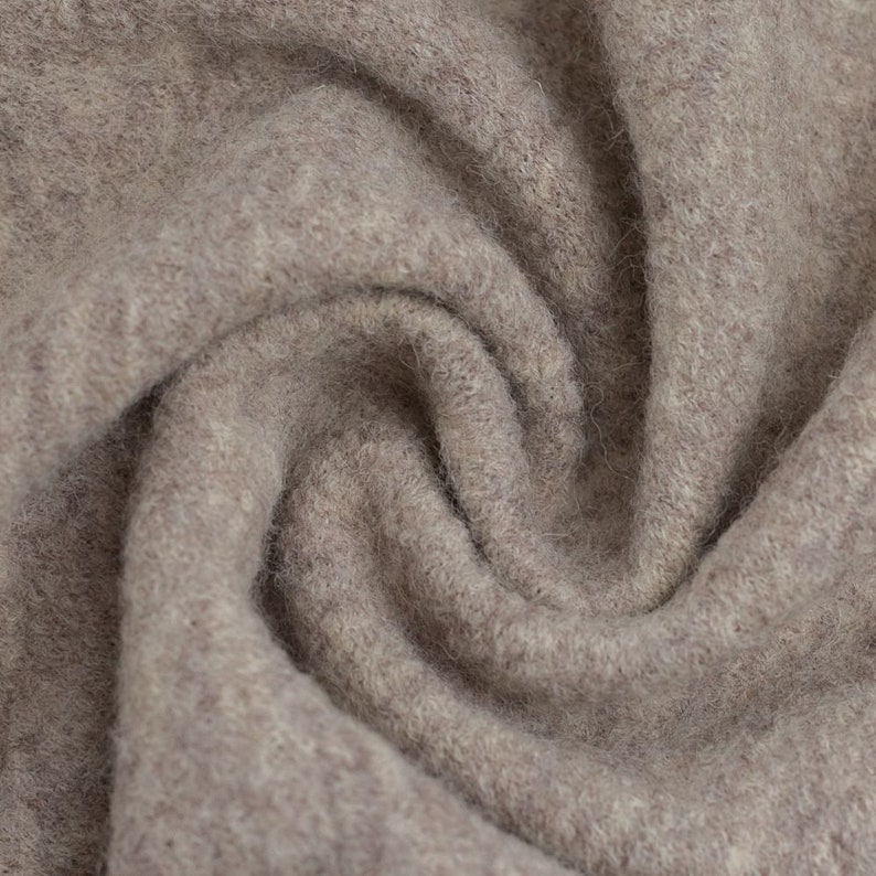28 cm REST NAOMI Melange gekochte Wolle Walk 100% Wolle beige Bild 1