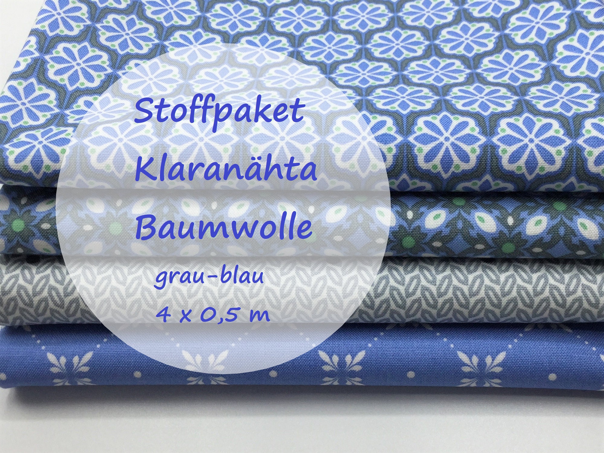 Baumwolle Meterware Meterware Stoff Blau Meterware Stoff Baumwolle