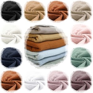 Stretch Musselin | viele Farben | ab 50 cm | Meterware