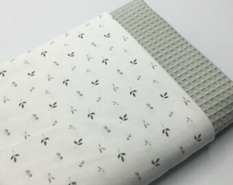 Fabric Package Jersey & Waffle | vintage green | for baby blanket 70*100 cm | Beginner's Package