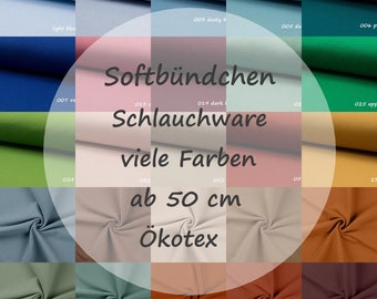 Feinstrickbündchen Softbündchen Schlauchware *viele Farben*