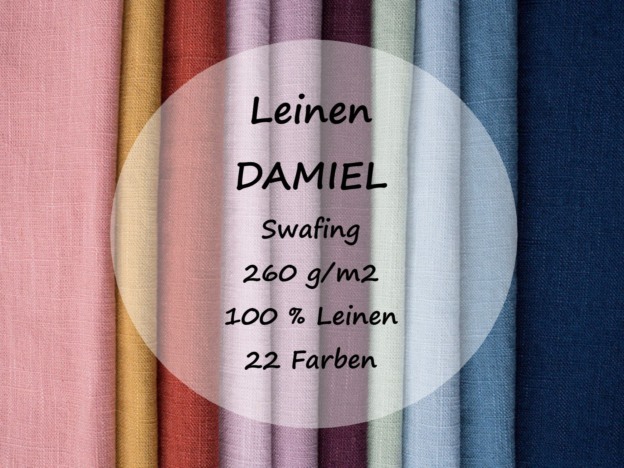 / 22 Swafing DAMIEL Etsy Leinen / Leinen Vorgewaschen 100 - Farben %