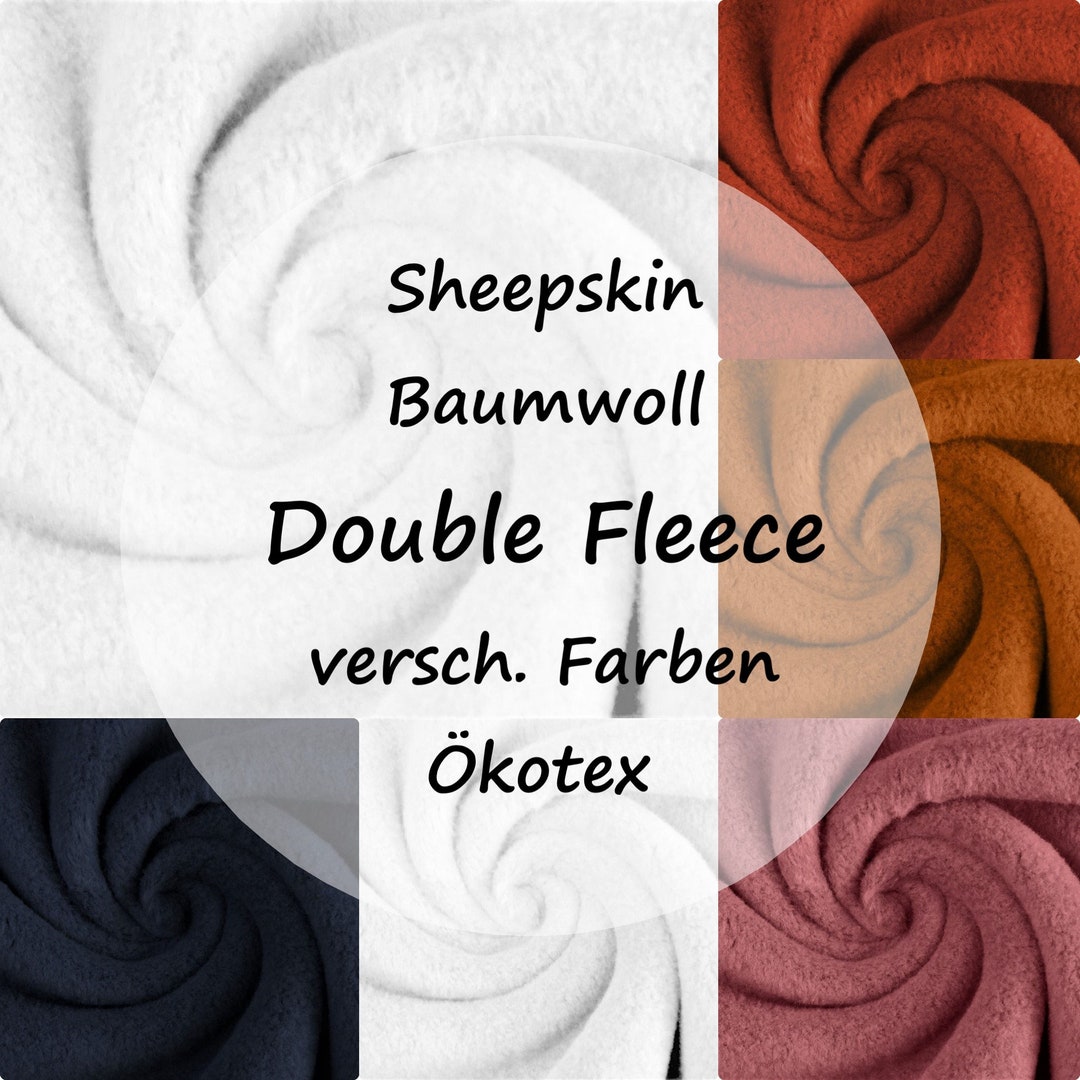 Polar Fleece Baumwoll Fleece Bio Meterware Baumwollfleece