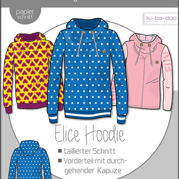 Ki-Ba-Doo Papierschnittmuster Kinder Hoodie Elice