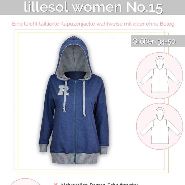 Papierschnittmuster lillesol women  No.15 Kapuzenjacke | Größen 34-50