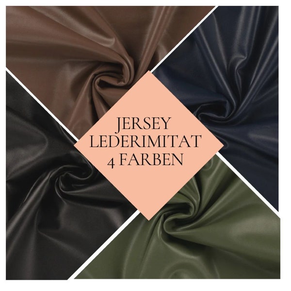 Jersey Lederimitat | DJENNA | 4 Farben | für Leggings | ab 50 cm