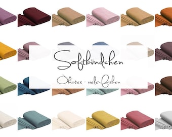 Softbündchen | Feinstrickbündchen | Schlauchware | altmauve, altgrün, aqua, camel ....