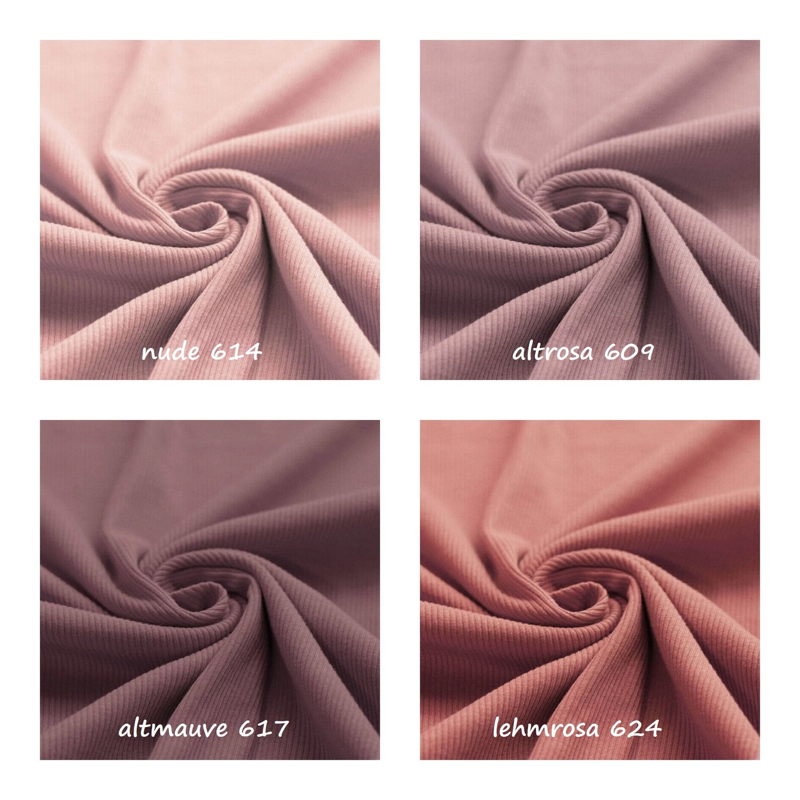 Rippenjersey Stoff Baumwolle - 50x135cm Ökotex Meterware