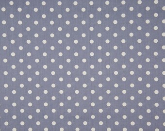 Baumwolle Popeline Punkte "Minimals Daisy Big Dot" grey white