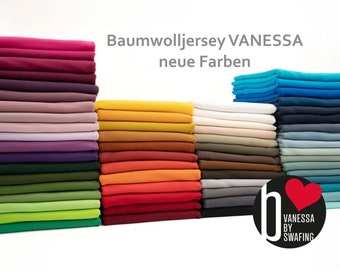 Baumwolljersey VANESSA | uni | neue Farben | Swafing | Ökotex | 160 cm breit