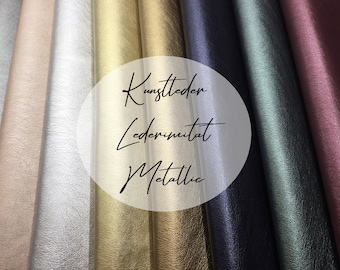 Kunstleder | Lederimitat | Metallic | viele Farben | ab 0,5 m