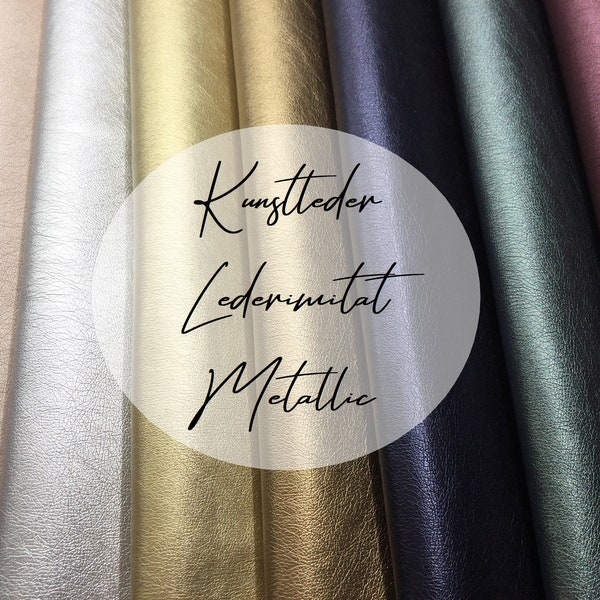 Kunstleder | Lederimitat | Metallic | viele Farben | ab 0,5 m