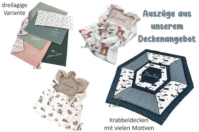 Babydecke Kuscheldecke Kinderwagendecke Bild 10