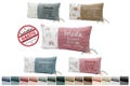Pillow name pillow personalizable ~ Waffle piqué combined with cotton fabric in free color selection