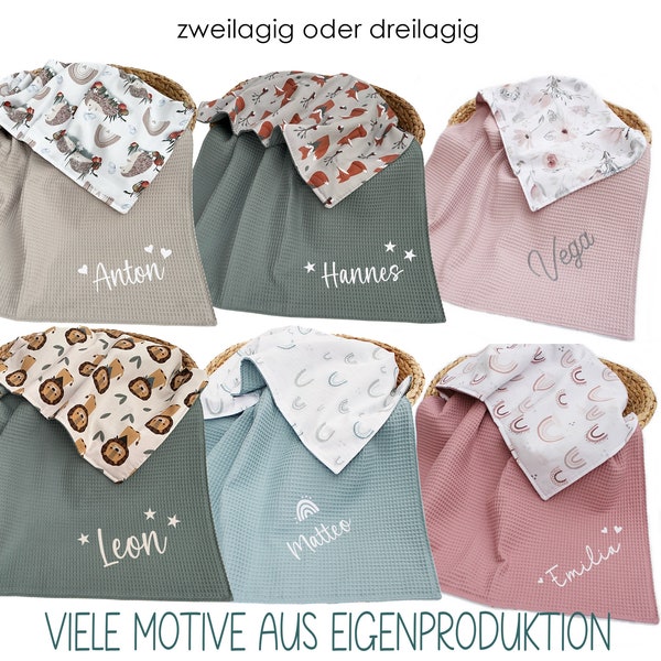 Babydecke mit Namen Kinderdecke Kinderwagendecke Decke