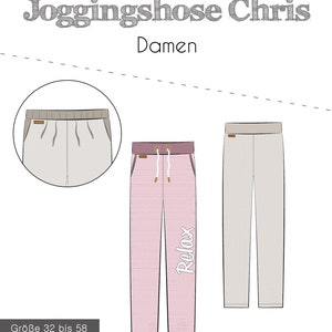 Paper pattern, thread beetle, Chris jogging pants women's 32-58